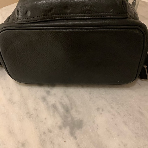 Authentic MCM embossed Black Calfskin backpack main image 11